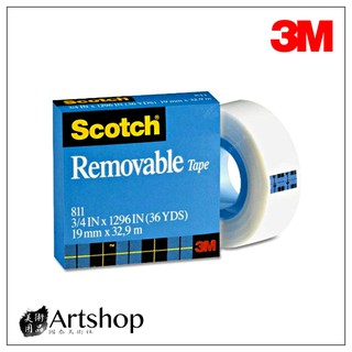 【Artshop美術用品】3M 思高牌 Scotch 可再貼隱形膠帶 811 (18mmX32.9m)