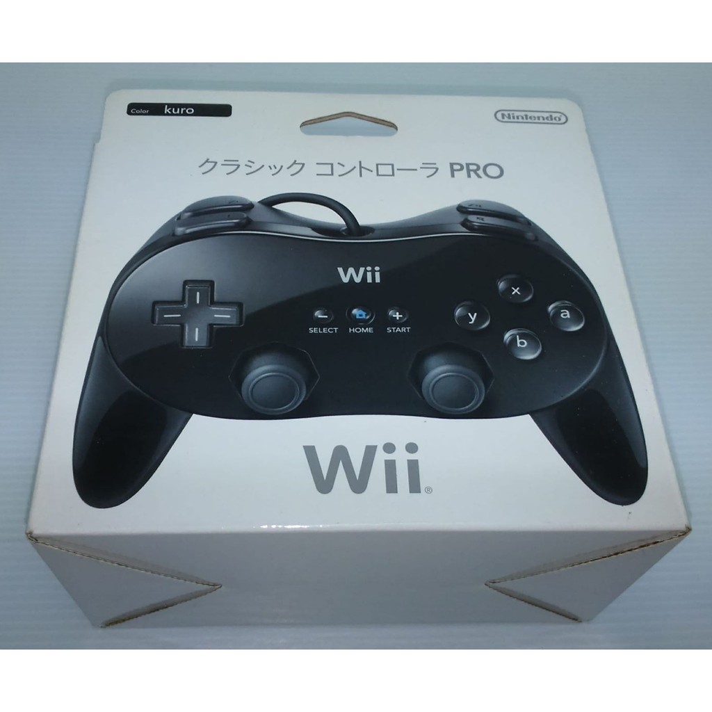 [現貨]Wii任天堂原廠黑色PRO傳統手把(全新未拆全新品)