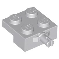 LEGO 樂高 零件 4488 淺灰色 2x2 輪軸 薄板10313 車 插梢 6018081 4211496
