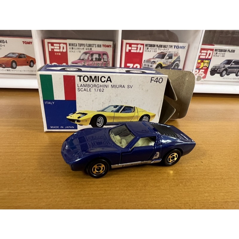 Tomica 日本製 F40 Lamborghini Miura SV 藍牛