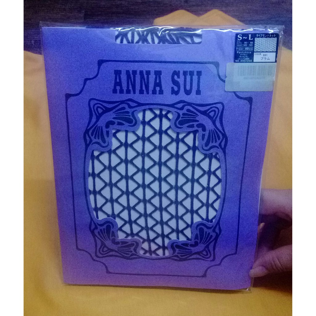 全新正貨Anna sui  日本製紫色網襪【安娜蘇褲襪彈性超好一般身材都可以穿】實品拍攝只有一件
