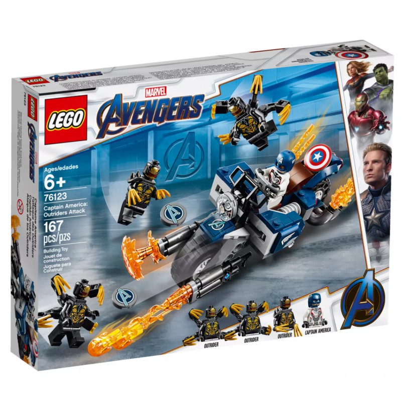 【ToyDreams】LEGO樂高 超級英雄 76123 美國隊長重機 Outriders Attack