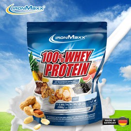 周本健身營養株式會社 IRON MAXX 100% WHEY 德國 高蛋白 低脂低熱量純正乳清蛋白5.18磅