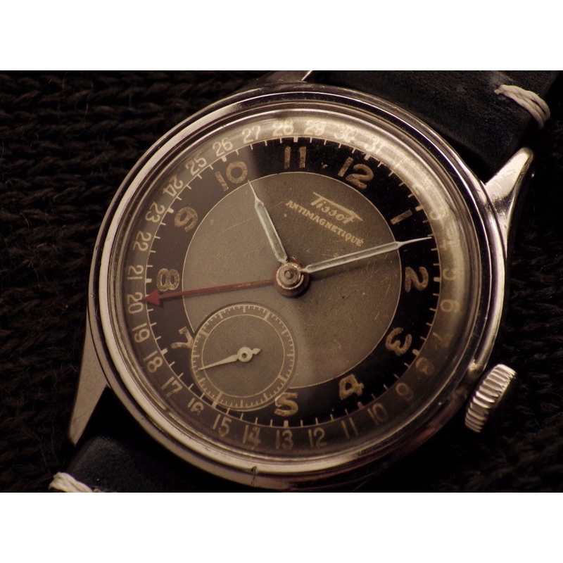 古董錶 1948s 天梭 Tissot Antimagnetique Pointer Date Ref.6445-1