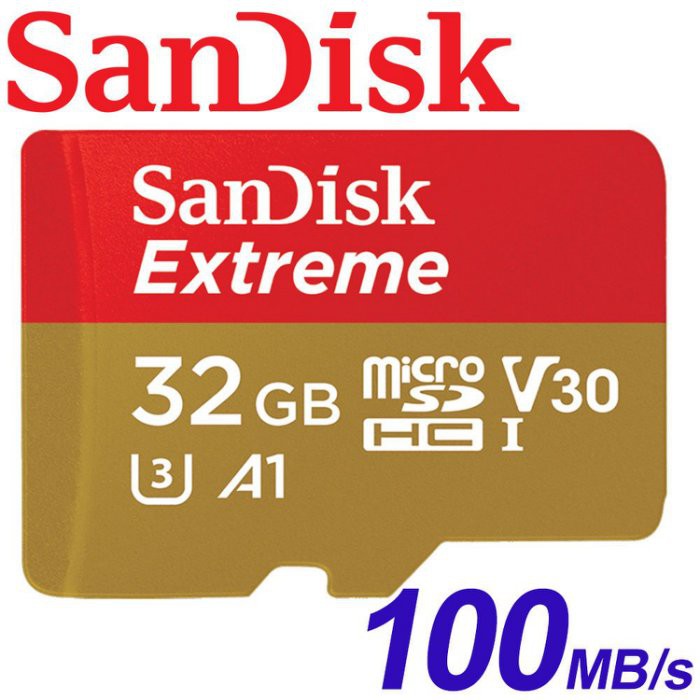 【公司貨】 SanDisk 32GB 32G  Extreme microSDXC TF UHS-I U3 A1 記憶卡