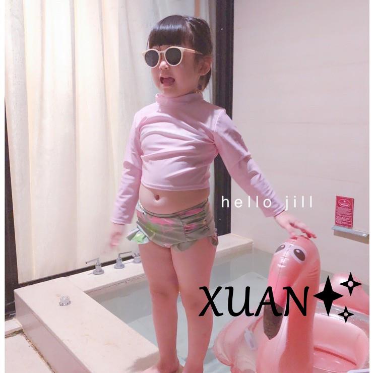 Xuan♥女童長袖泳衣 長袖泳衣 三件式泳衣 兒童防曬泳衣 女童 長袖泳衣 兒童 長袖 防曬 泳裝 連身泳衣 泳衣