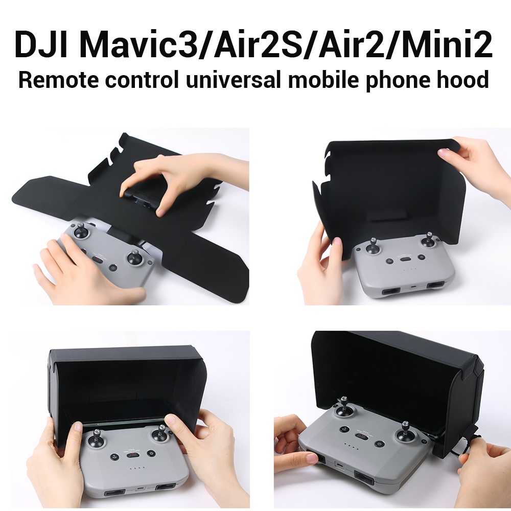 Dji Mavic 3 遙控引擎蓋 DJI Air2S / Air2 / Mini2 遙控器通用手機磁吸收遮陽板