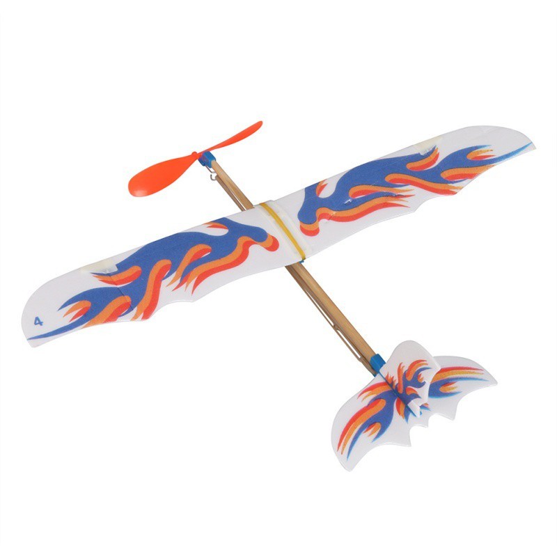 橡皮筋动力飞机模型玩具【IU貝嬰屋】
