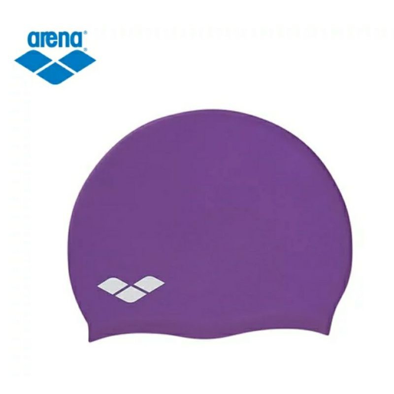 紫色現貨（日本購入）arena防水矽膠泳帽FAR-2901