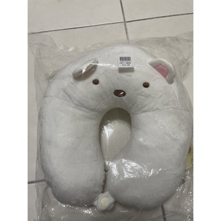 角落生物小夥伴大臉抱抱頸枕（小白熊）