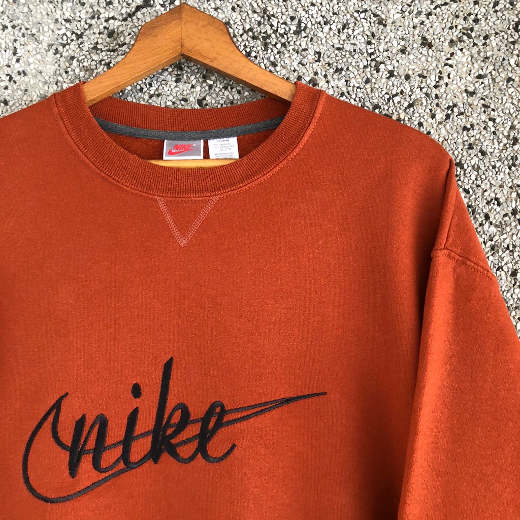 [Oldman Vintage]NIKE Sweater 大學T 衛衣 橘色 古著 L號 衛29 Cityboy