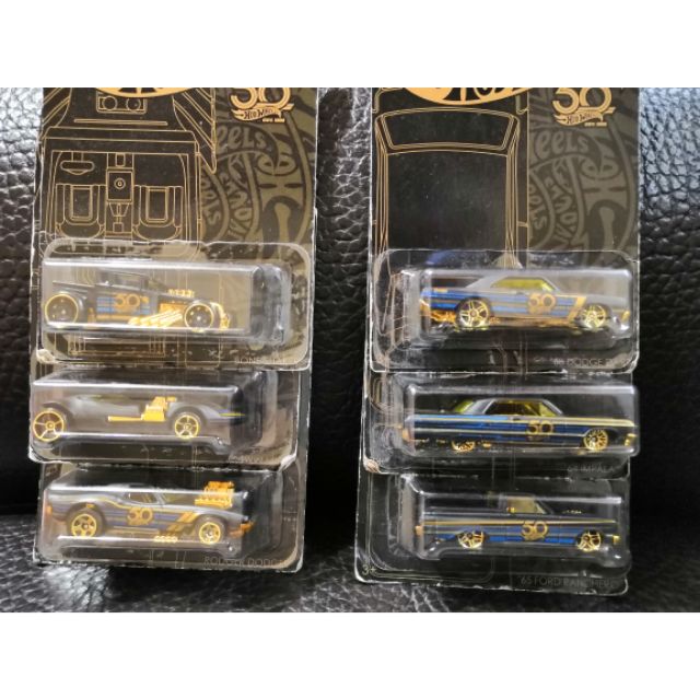 一套 Hot Wheels 風火輪 小汽車 50週年 消光黑與金 合金小車 合金車