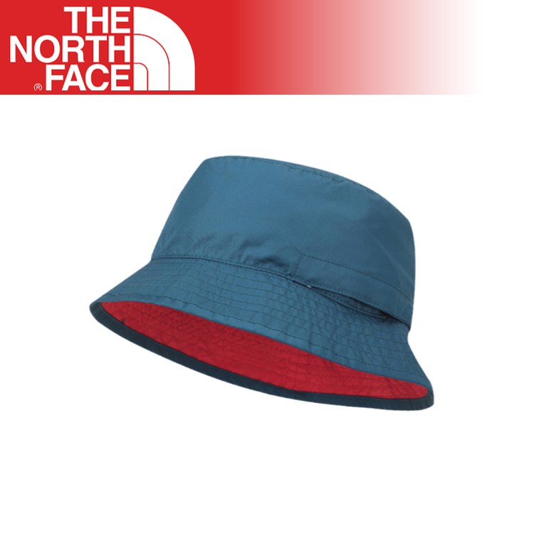 【The North Face 抗UV遮陽帽《普魯士藍/紅》】CGZ0/雙面帽/漁夫帽/戶外/休閒/悠遊山水