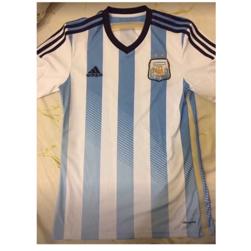 adidas  2014 世界盃阿根廷 國家隊 主場 足球衣 梅西 Messi