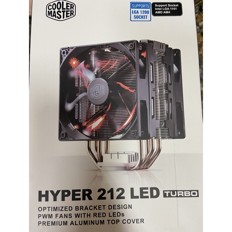 CoolerMaster(酷碼) Hyper 212 LED Turbo CPU(雙風扇版本紅光黑上蓋)假日特價