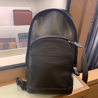 ［美國🇺🇸正品］Coach 新款男士全皮單肩胸包