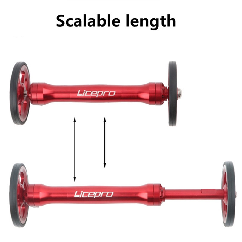 Litepro 折疊自行車推後貨物簡易輪延長桿伸縮桿自行車架適用於 Brompton