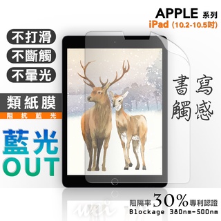 【膜力威】 專利抗藍光類紙膜｜Apple iPad (10.2-10.5吋) 適用