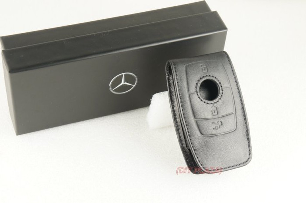 【DIY PLAZA】賓士 M-Benz W213 S213 原廠 真皮 鑰匙 皮套 黑色 標準版 E200 E250