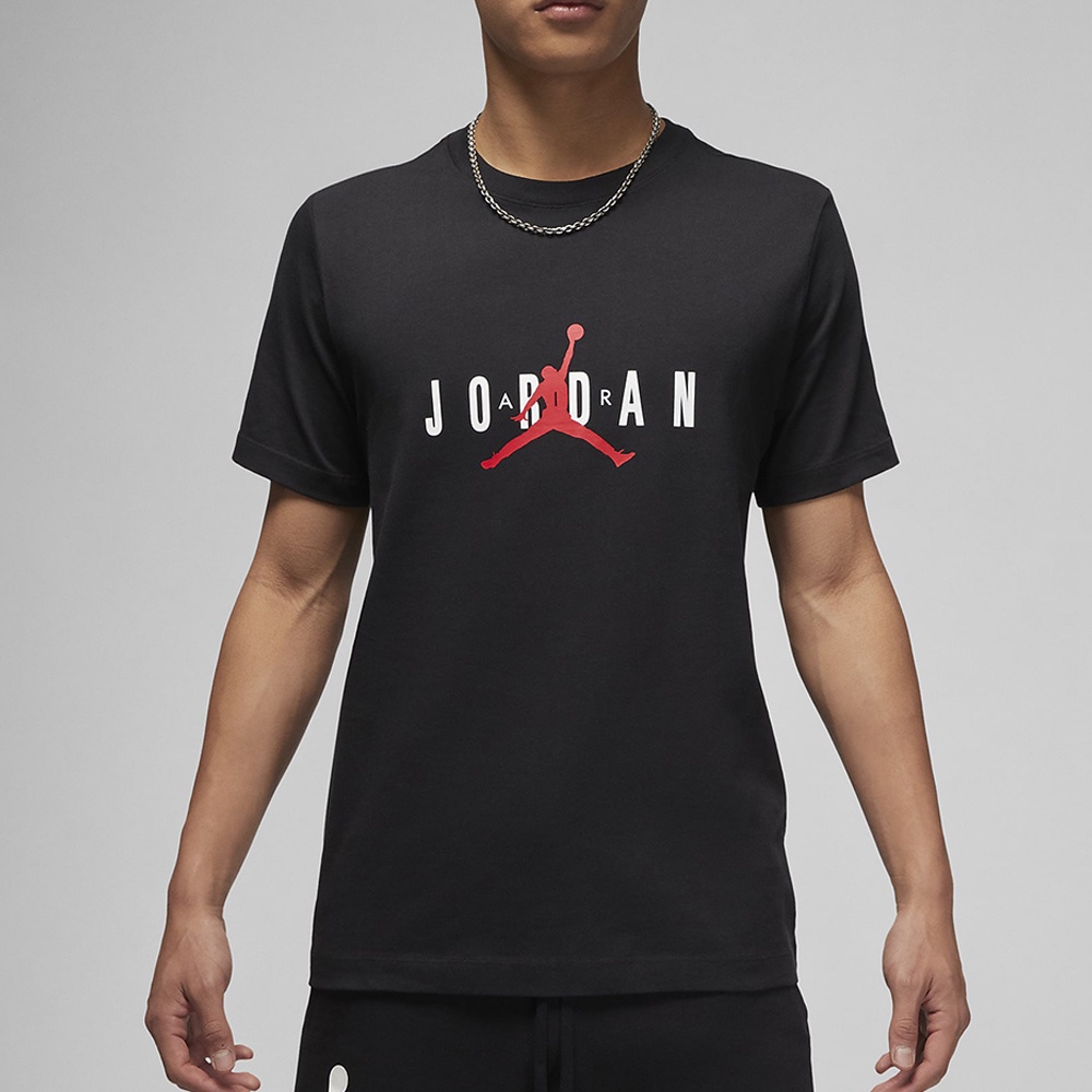 Nike Jordan Air 男裝 短袖 休閒 基本款 棉質 LOGO 黑【運動世界】DM1463-010