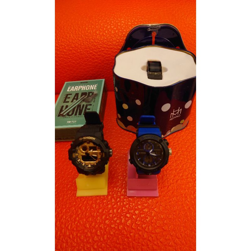 4樣1批 娃娃機批發 G-Shock手錶 Remax商務耳機 RB-T17  美好智能運動手錶 MH-169 娃娃機雜貨
