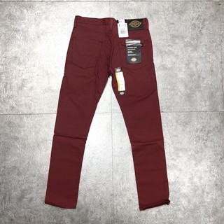 【Faithful 】Dickies WP810 Skinny 窄版工作褲 【WP810】牛仔布 8色酒紅