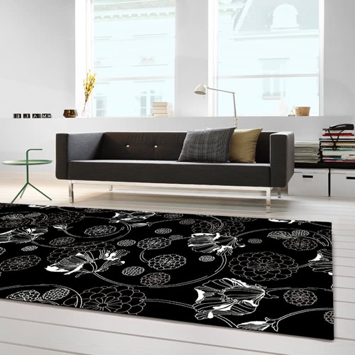 【范登伯格】比利時 圓舞曲進口絲質地毯-黑影 (160x230cm)