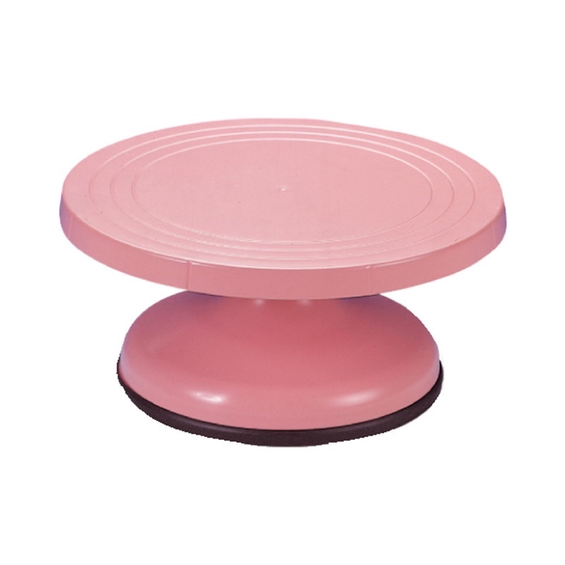 【烘焙世界】三能✖️塑膠蛋糕轉台-粉紅色 SN4153 蛋糕轉台 塑膠轉台-高 粉紅 三能蛋糕轉台 轉台 10吋蛋糕轉台