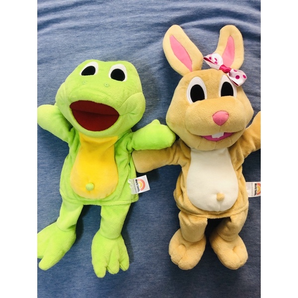 寰宇迪士尼-bunny +froggy玩偶