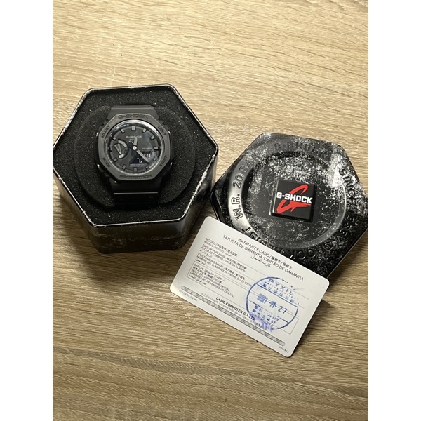 G-Shock GA-2100-1A1全黑質感黑錶便宜賣（近全新）