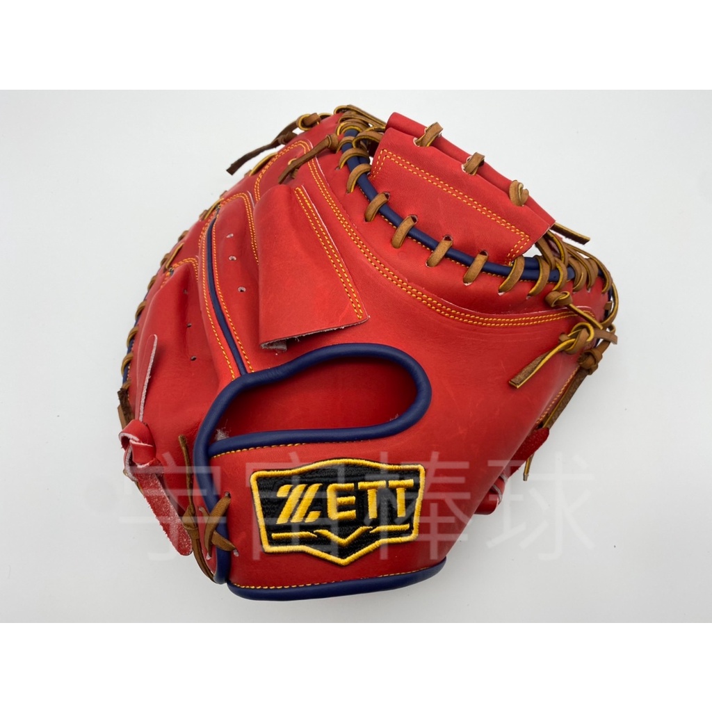 ※宇宙棒球※ZETT 棒壘球手套 捕手用 2022 台製最高階級 限量發售 紅 9SPZ2212 加贈運動用品驚喜包