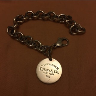 正品 TIFFANY&CO. 圓牌手鍊