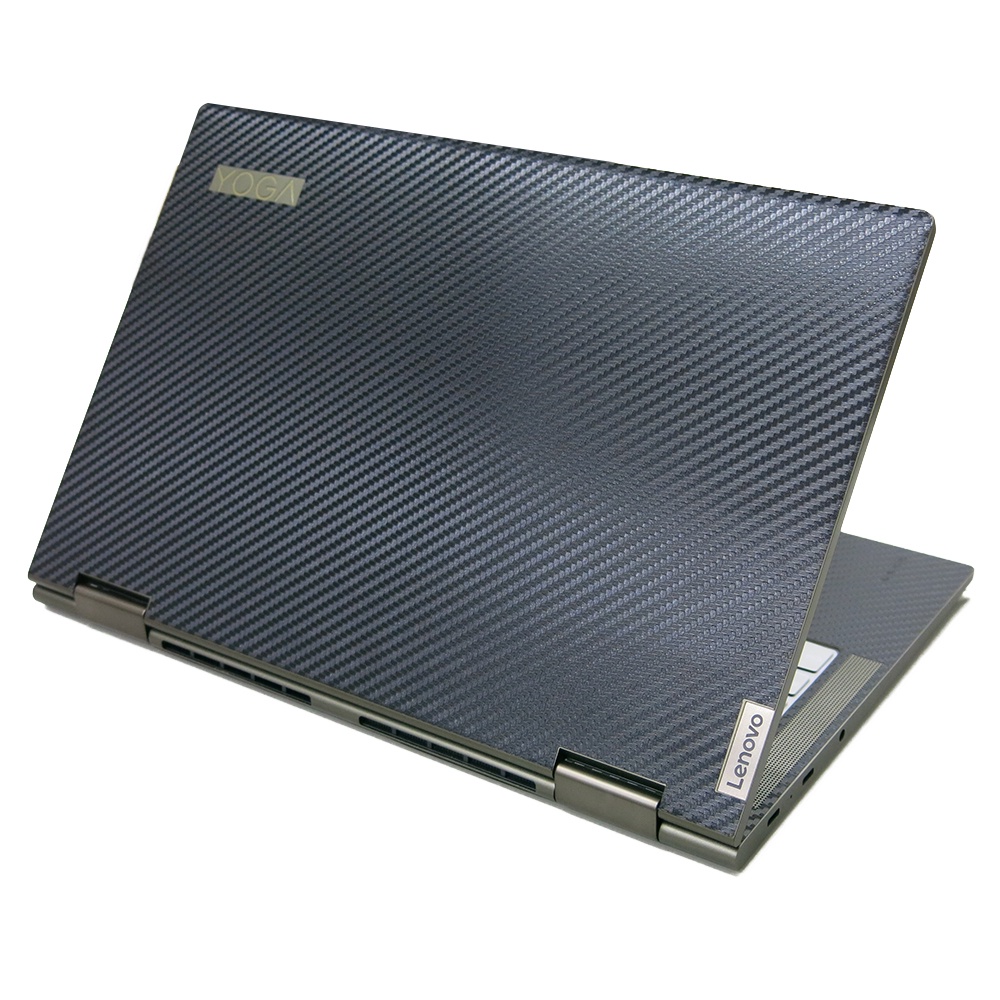 【Ezstick】Lenovo YOGA 7 7i 14ITL5 黑色卡夢紋 機身貼 (上蓋貼、鍵盤週圍貼、底部貼)