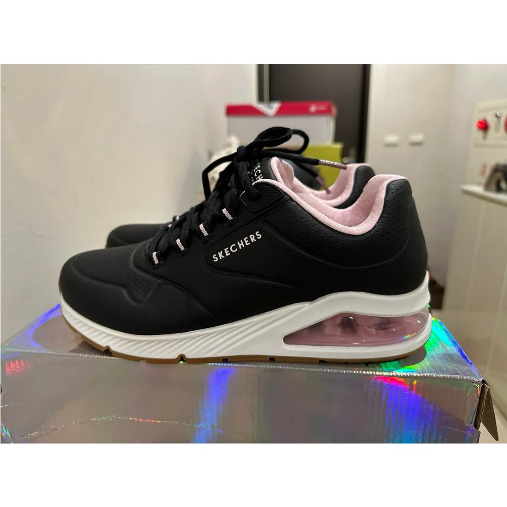 全新 SKECHERS UNO2 運動休閒鞋 女運動系列 - 155542BLK 黑粉 US9.5號