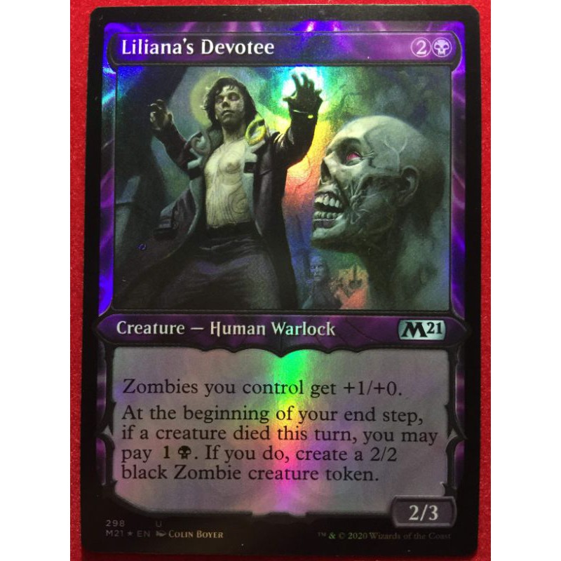 [Lucky]🌸魔法風雲會 MTG🌸 核心系列2021 (M21) 莉蓮娜的信徒 Liliana's Devotee