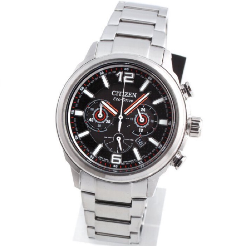CITIZEN CA4380-83E 星辰錶 手錶 44mm 光動能 三眼計時 黑面盤 男錶女錶
