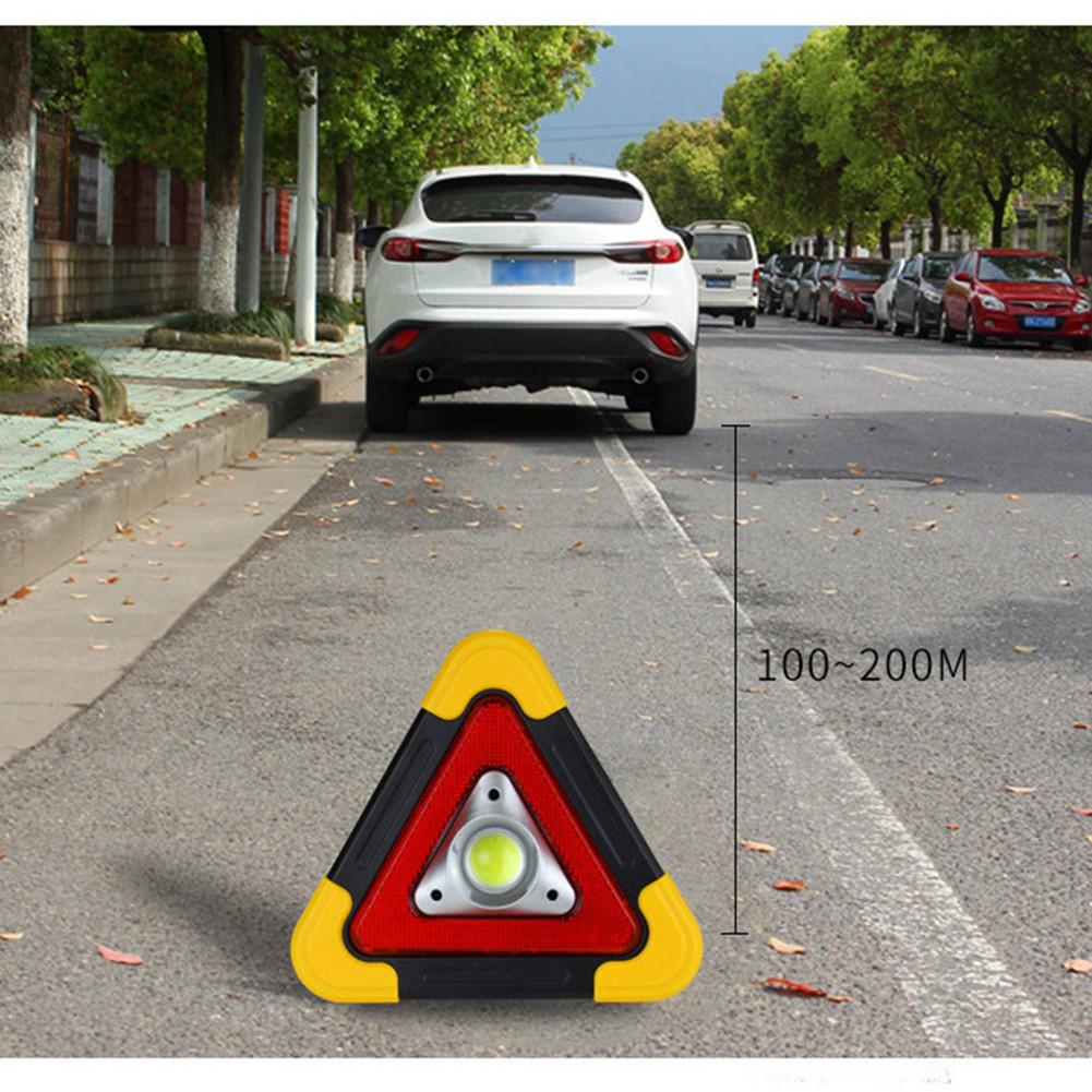 太陽能多功能三腳架警示燈 COB 工作應急燈, 用於汽車太陽能 Usb 充電緊急停車標誌汽車配件