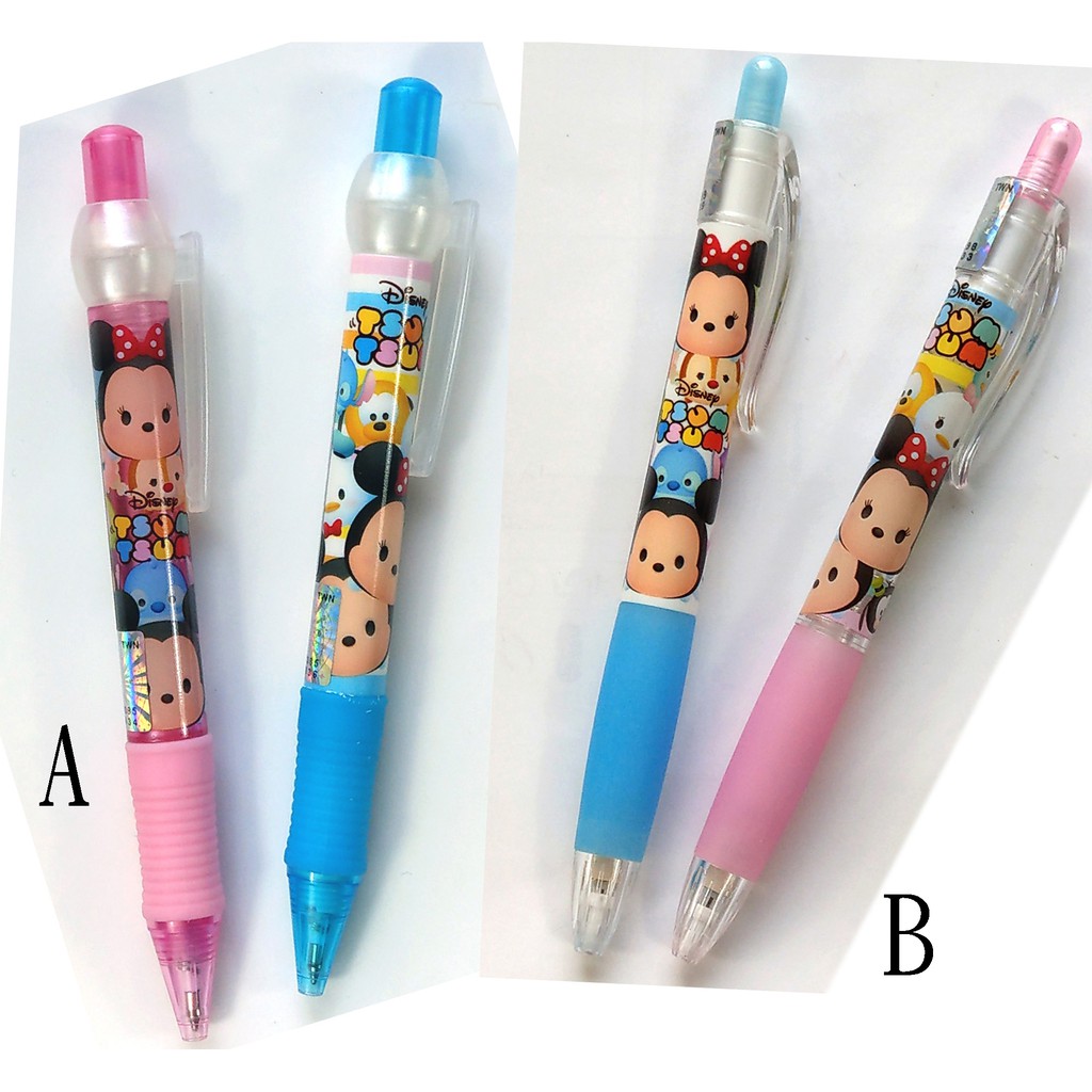 卡漫城】 Tsum 自動筆 兩支組 二選一 ㊣版 藍筆 原子筆 自動鉛筆 迪士尼 抗壓寫不斷 米奇米妮 維尼熊史迪奇