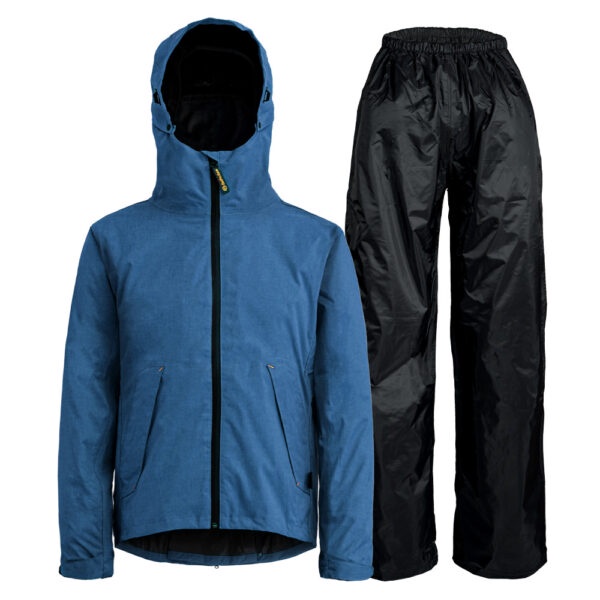 BrightDay 2022新版 背MAX外套兩件式雨衣 (搭配三片式尼龍褲) 藍色 兩件式雨衣 雨衣《比帽王》