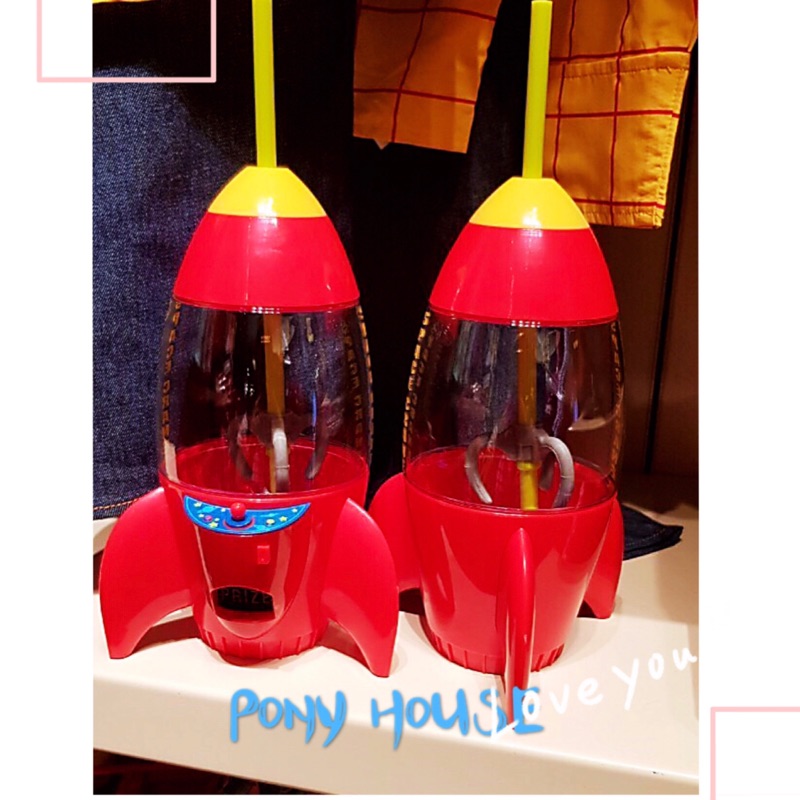 Pony house 日本精品服飾代購 迪士尼造型水壺 水杯 杯子 火箭款 三眼怪