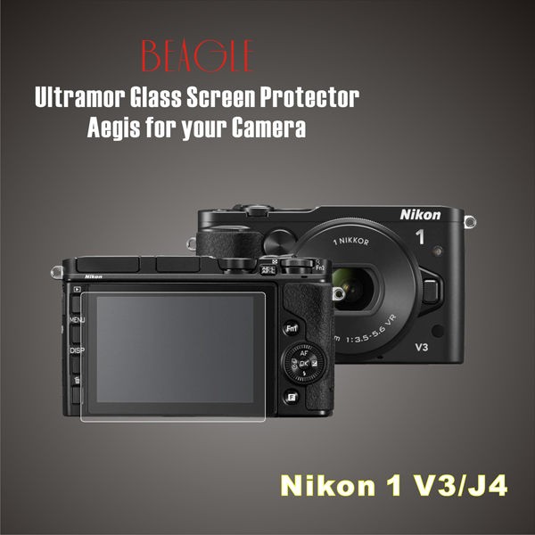 (BEAGLE)鋼化玻璃螢幕保護貼 Nikon 1 J4/V3 專用-可觸控-抗指紋油汙-耐刮硬度9H-防爆-台灣製