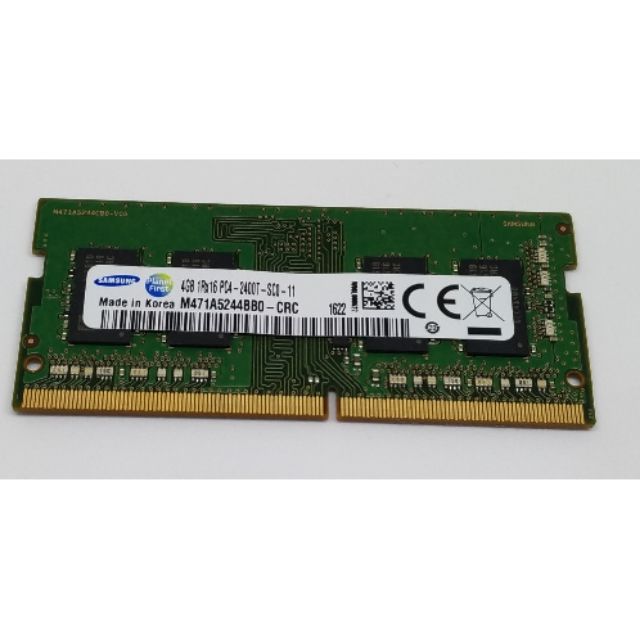 Samsung 三星 4GB 1Rx16 PC4-2400T DDR4 NB 筆電用 記憶體 (二手良品)
