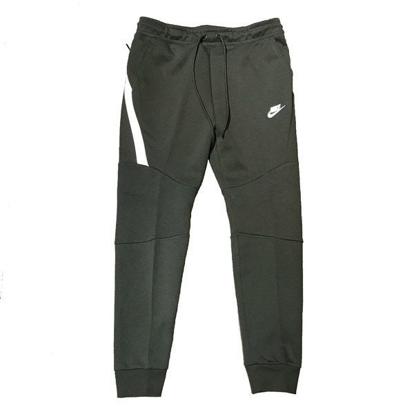 Nike Nsw 男款軍綠色縮口褲長褲棉褲-NO.805163356