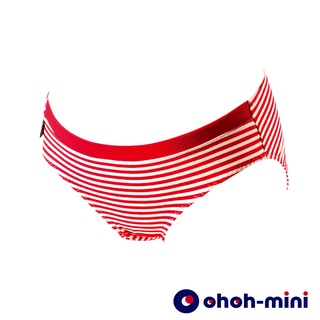 【ohoh-mini 歐歐咪妮】條紋舒適休閒孕婦中腰內褲-條紋紅(A17CMK404)