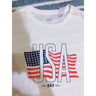 🇺🇸GAP 美國國旗 米白色 短袖T恤 T-shirt 短T