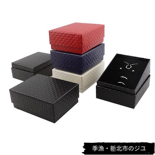 季漁生活館可客製化首飾盒鑽石紋 公主歐式 戒指項鍊 手鐲盒 海綿首飾 包裝盒 飾品收納盒 禮品盒