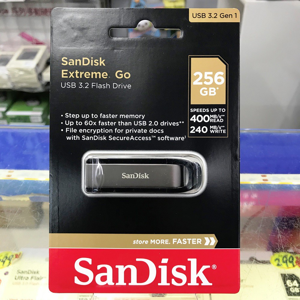 SanDisk Extreme GO USB 256G 256GB USB3.2 金屬高速讀取隨身碟CZ810 | 蝦皮購物