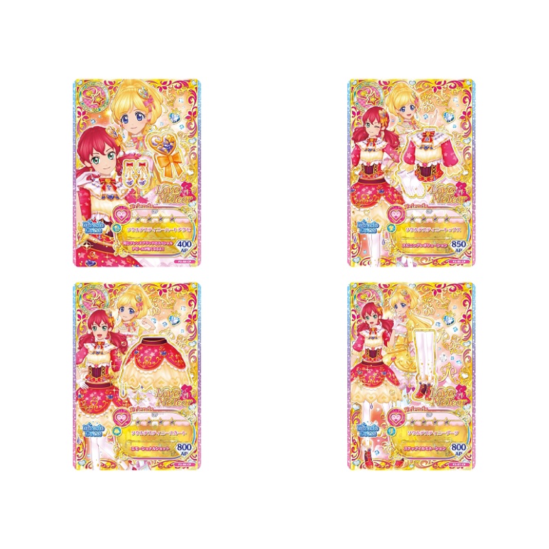Aikatsu 偶像學園 Friends 第三彈 cp 命運之魂 奇蹟  含頭飾 飾品卡 (台灣可刷 非港卡)