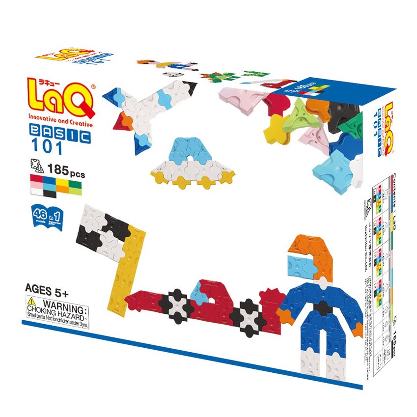 【LaQ】基礎101 (185pcs)  日本製造立體3D拼接積木/益智玩具/台灣獨家代理
