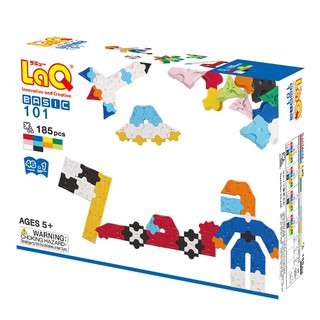 【LaQ】基礎101 (185pcs) 日本製造立體3D拼接積木/益智玩具/台灣獨家代理